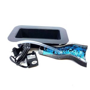 Bach- oder Wasserfall-Set für Krippe mit Tablett, Pumpe, Rohr und Bach