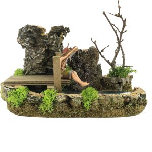 Estanque de pescadores para escenas de la vida cotidiana