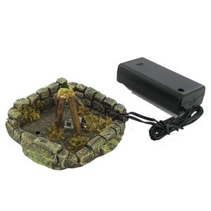 Bivouac en résine avec LED ambiance feu nuit