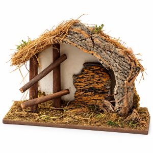 Capanna Mini Compact in Corteccia Naturale 27x11x20 cm