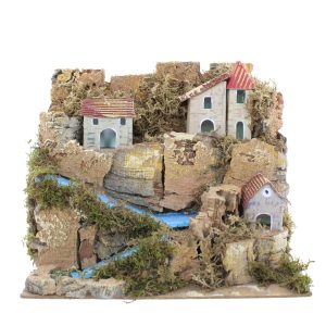 Paysage pour crèche 20x14x18 cm