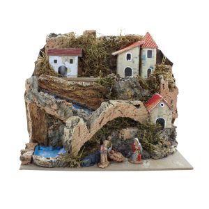 Paesaggio per Presepe 20x14x18 cm con Personaggi 3,5 cm