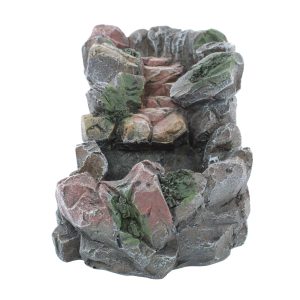 Cascada Efecto Piedra para Belén 18,5x13x15,5 cm en Resina, Escala 1:20 para Estatuas 10 cm