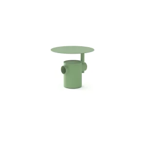 Tavolino MECCANO 50x45 cm colore Verde RAL 6021 su Panna RAL 1015