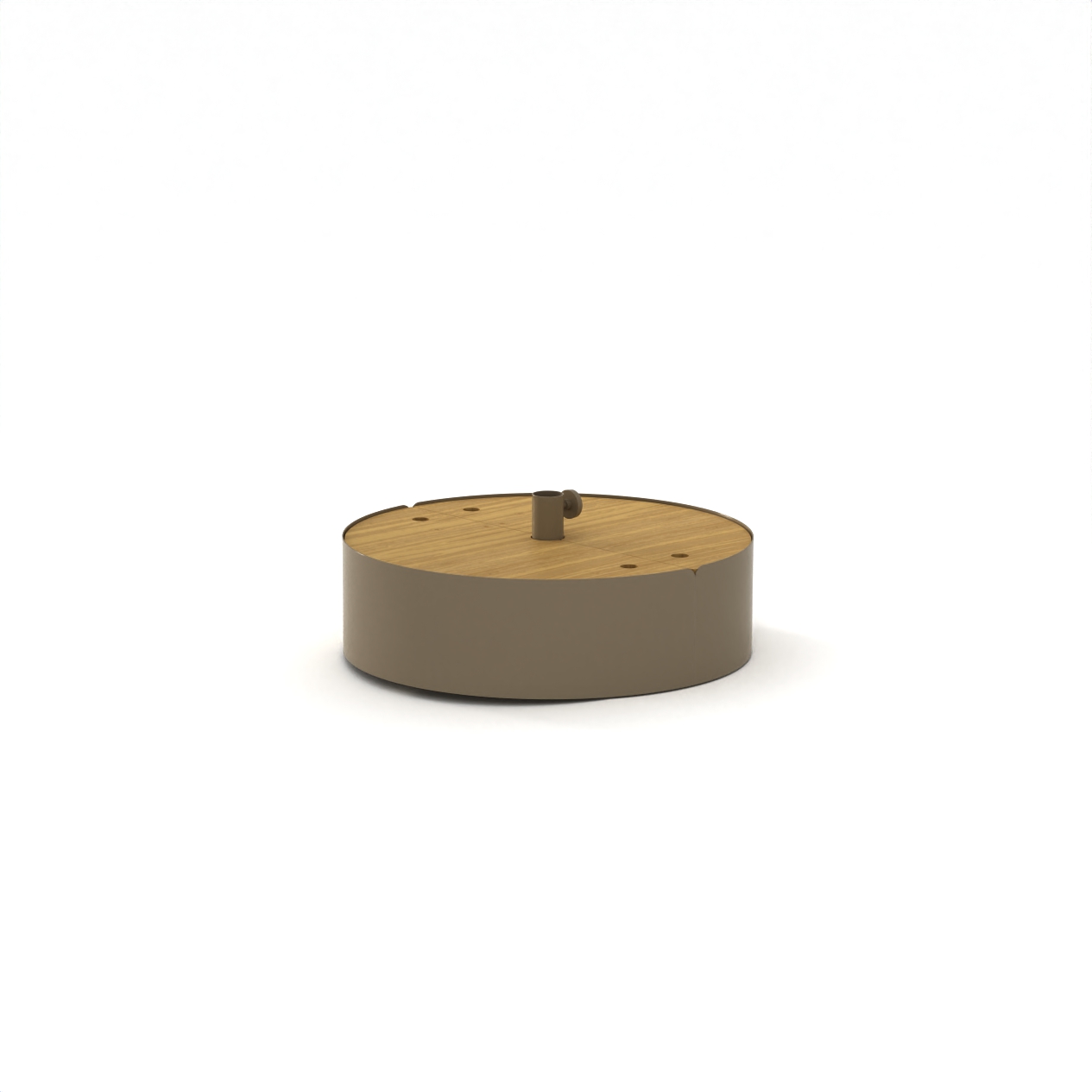 ERCOLE Parasol Base ø 70 cm h 20 cm Brown RAL 8025