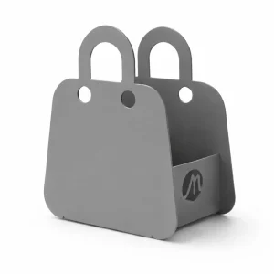Porta Candele Citronella BAGBAG in Metallo 12x8,5x15 cm Grigio RAL 7005