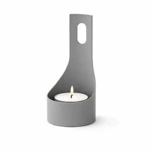 Porta Candele Citronella BUGIA in Metallo 7x15 cm Grigio RAL 7005