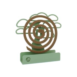 Portazampirone in metallo BONZO colore Verde con zampirone acceso in primo piano