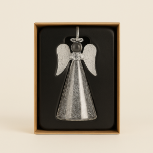 Adorno de cristal soplado para árbol h cm 14 Angel Prime