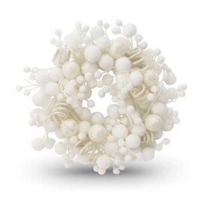 Couronne de porte arrière avec Gossypium - Ø 22 cm