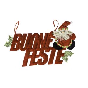 Cartel de Navidad "Felices Fiestas" - 33 cm