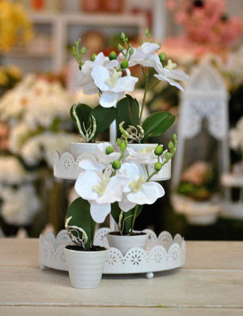 Vasetto Classic con Orchidea – h 19 cm - immagine 2