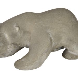 Petit ours stylisé en béton travaillé de 15x6 cm