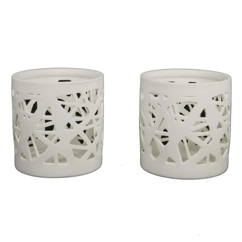 Crochet tealight holder h 7.5 cm