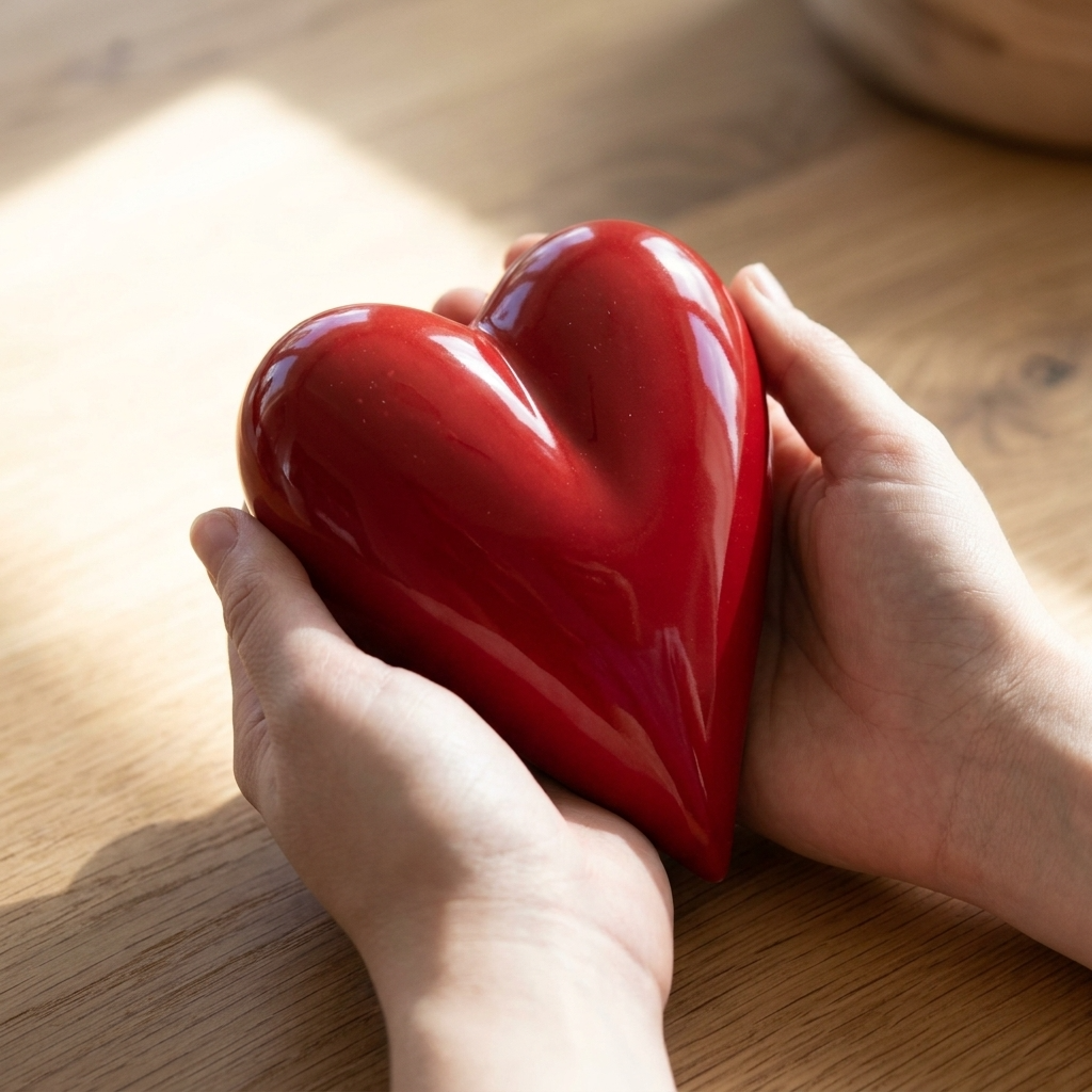 Stily red heart paperweight h 19 cm - Image 3