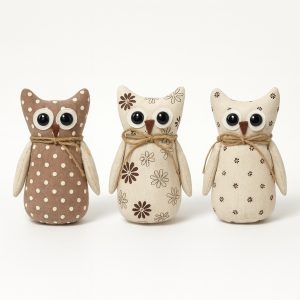 Búho Nines marrón h 20 cm