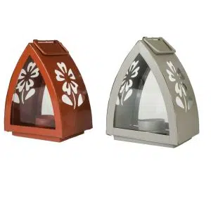 Lanterne Hawaii 12x17 cm blanc rouge