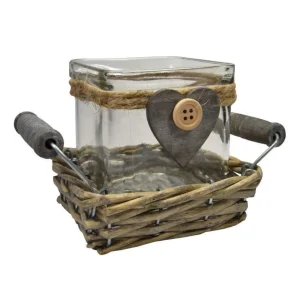 Porta tealight singolo Monia h 12 cm