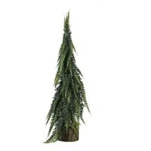 Pinetto vert sur socle h 33 cm