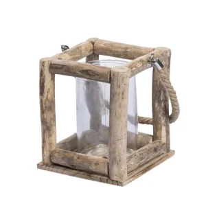 Lanterna in legno 18x16 cm