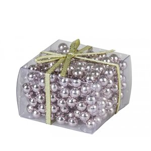 Cadena de bolas Ø 8 mm rosa 2,7 m en estuche