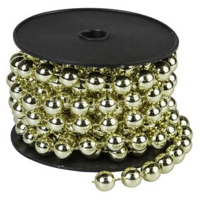 Cadena de bolas Ø 12 mm oro 4 m en bobina