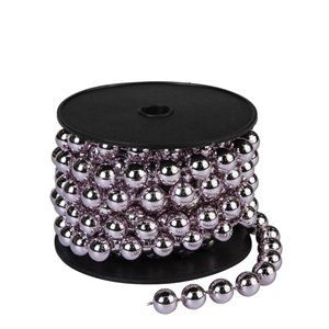 Cadena de bolas Ø 12 mm rosa 4 m en bobina