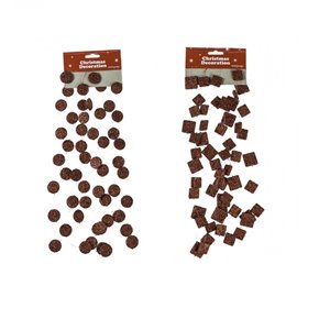 Chaîne Geometra 270 cm ronde et carrée rouge