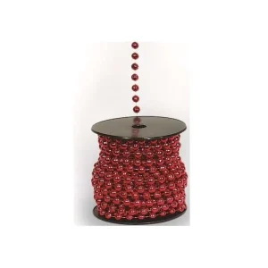 Catena sferette Ø 8 mm rossa 10 m su rocchetto