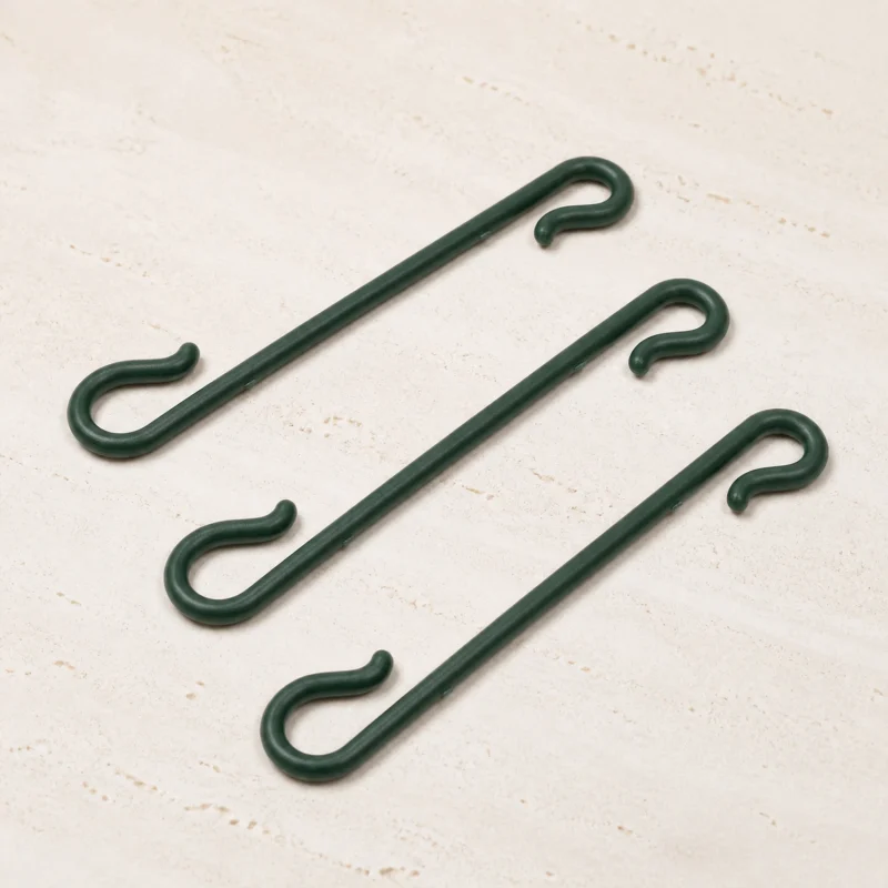 Set 40 gancetti plastica verdi