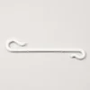 Set 40 gancetti plastica bianchi