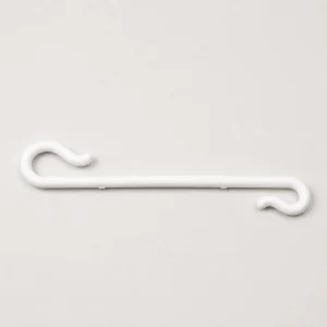 Set 80 gancetti plastica bianchi