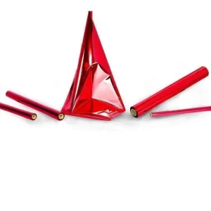 Rotolino 100x70 cm metallizzato rosso