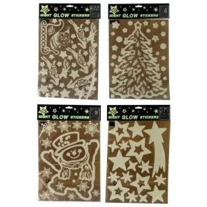 Set da 4 Vetrofanie fosforescenti Sweetdreams 30x40 cm