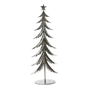 Arbre en métal h 180 cm argent