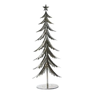 Arbre en métal h 160 cm argent