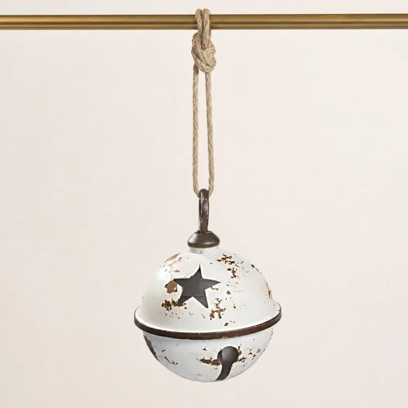 Weiße Metallblase Ø 32 cm