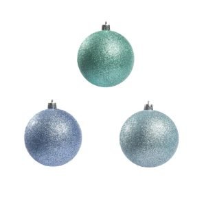 Glitzerkugel Ø 80 mm aquamarin tiffany himmelblau