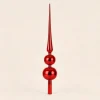 Puntale 45 cm rosso metallizzato