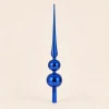 Puntale 45 cm blu metallizzato