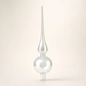 Puntale in vetro 30×7 cm trasparente