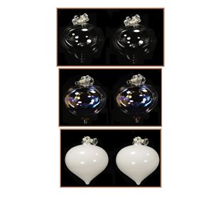 Set 2 Kristalltropfen h 8 cm