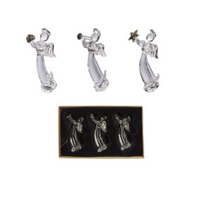 Set de 3 anges musiciens h 7,5 cm