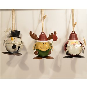 Metallblasen 3 sortierte Themen Ø 6,5 cm