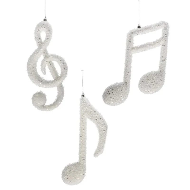 Note e solfeggio bianco h 30 cm