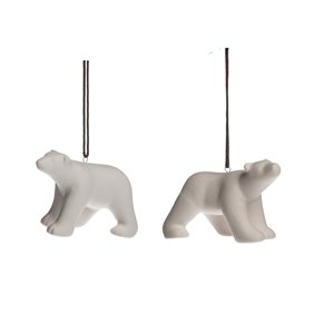 Sujet ours en porcelaine h 10 cm