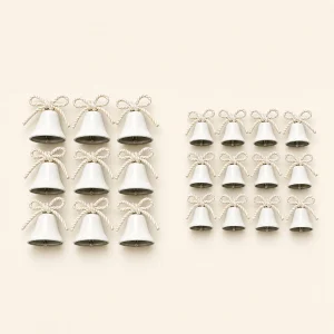 Set 9 campane Ø 3,5 cm o set 12 campane Ø 2,5 cm bianco