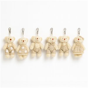 Mignon Paul e Meggy avorio portachiavi h 8 cm