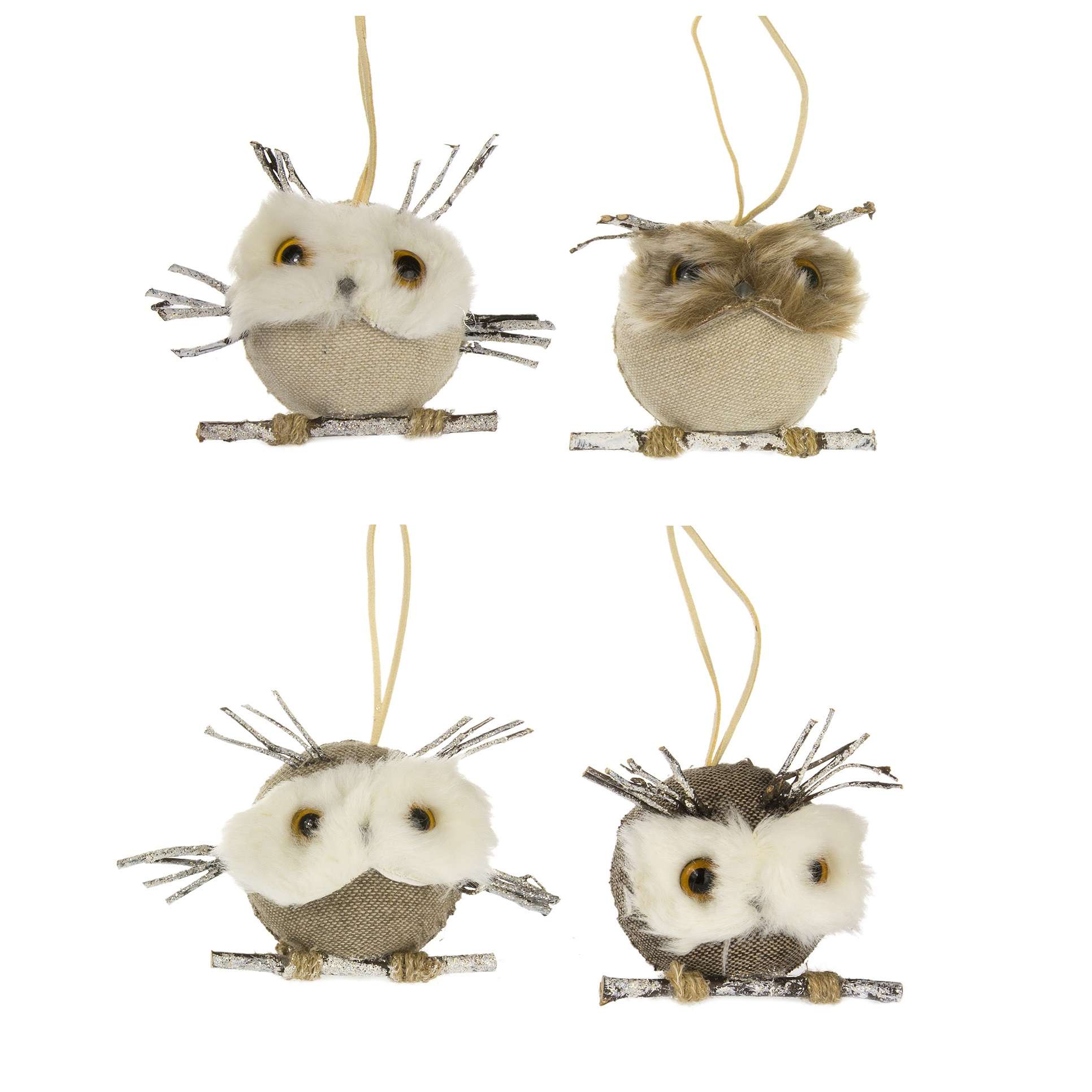 Civettine rustico casale h 9 cm marrone avorio