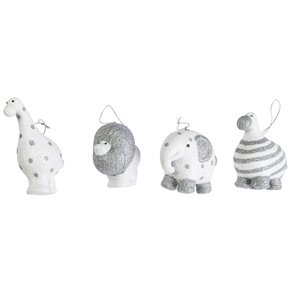 Safari Fächer h 10 cm 4 Modelle weiß silber